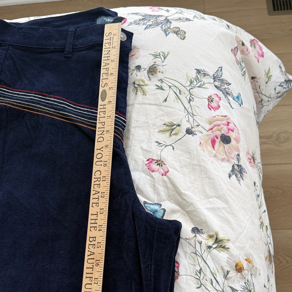 Modcloth Navy Lightweight Corduroy with Rainbow Stripe - Picture 7 of 9